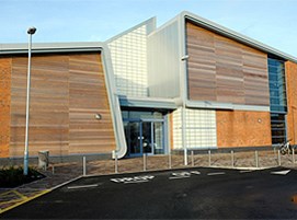 a photo of the outside of Maghull Library