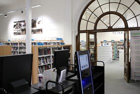 a photo of the inside of Southport Library