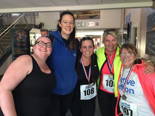 The Hesketh Centre ladies after completing the Workforce 5k