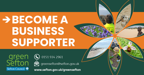 Become a business supporter by contacting green sefton