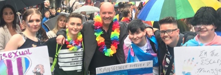 Sefton young people at Liverpool Pride 