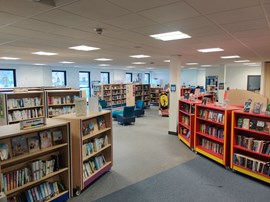 interior shot of netherton library