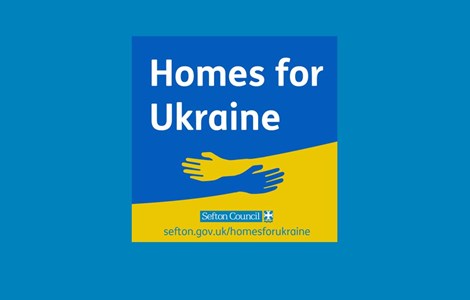 Homes for Ukraine in Sefton logo