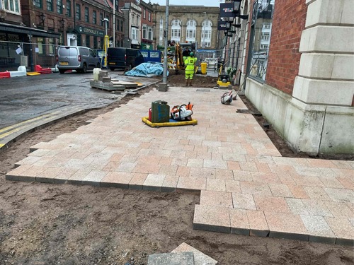 A progress picture of King Street - January 2025