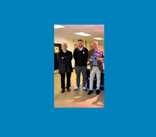 Photo showing left to right, Colin Hickey, Ben McIntryre and Mike Mullin