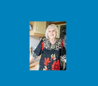 Smiling older person.