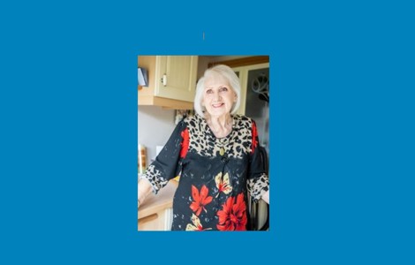 Smiling older person.