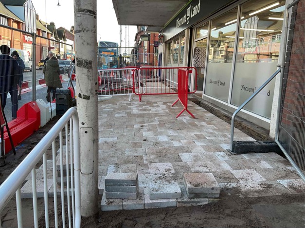 A picture of Les Transformations de Southport Phase 1 site progress in January 2025.